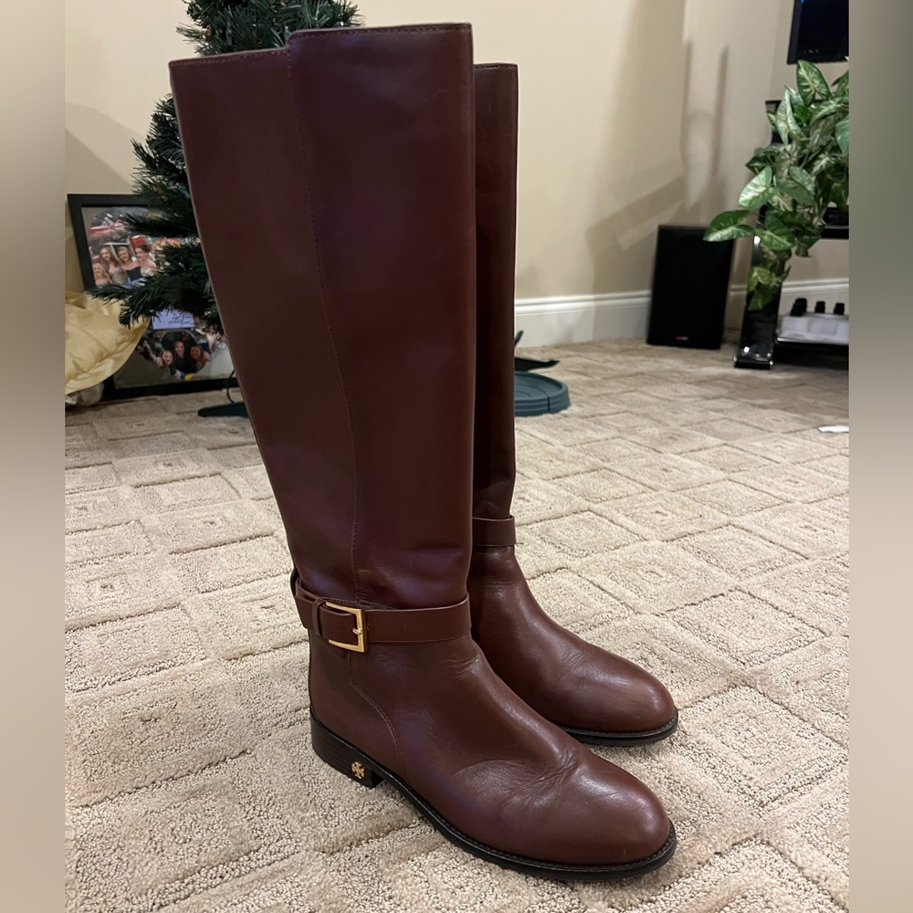 Tory Burch Brown Leather Boots
